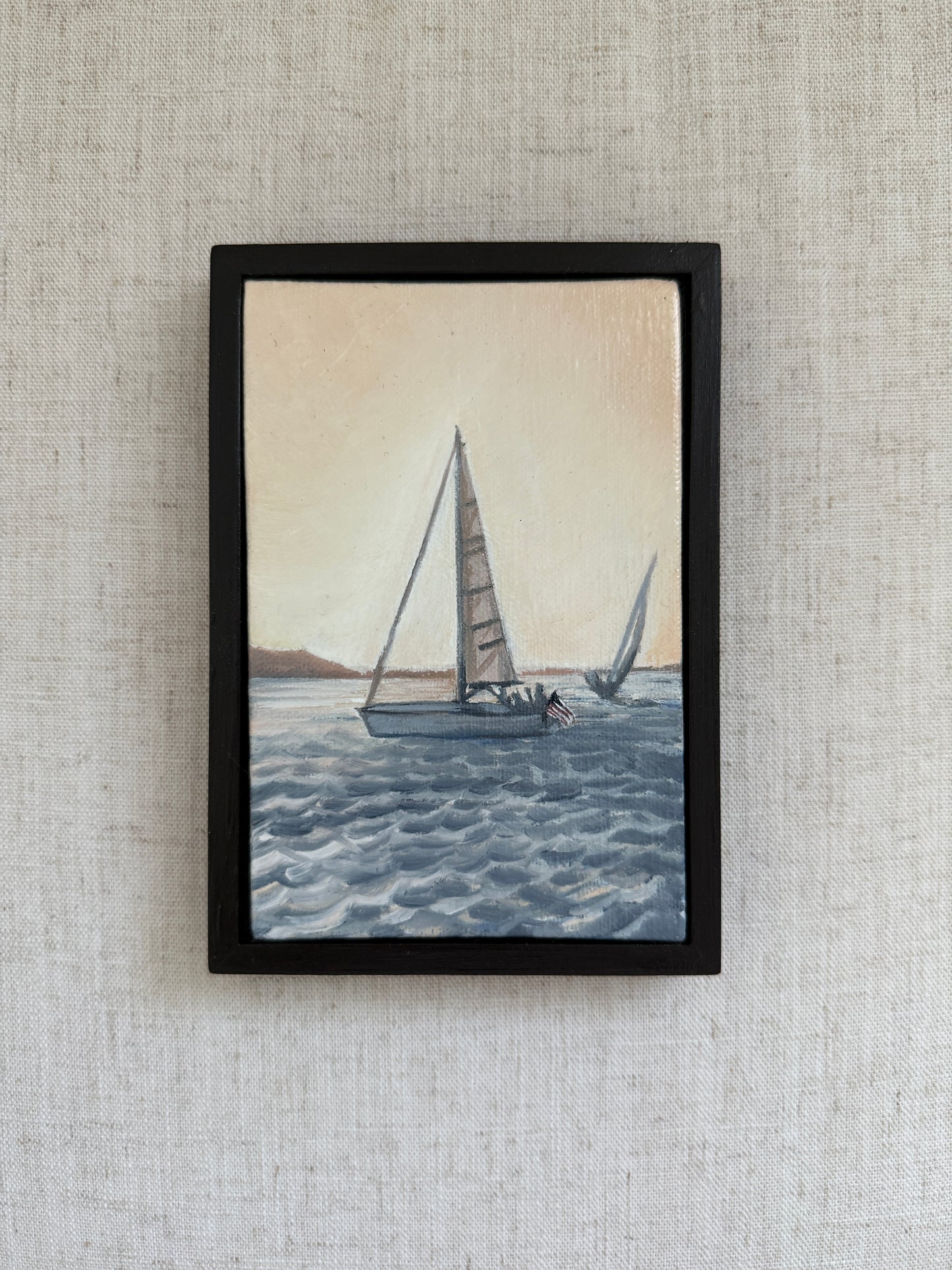 Chasing the Light – Original Oil Painting (4” x 6”)