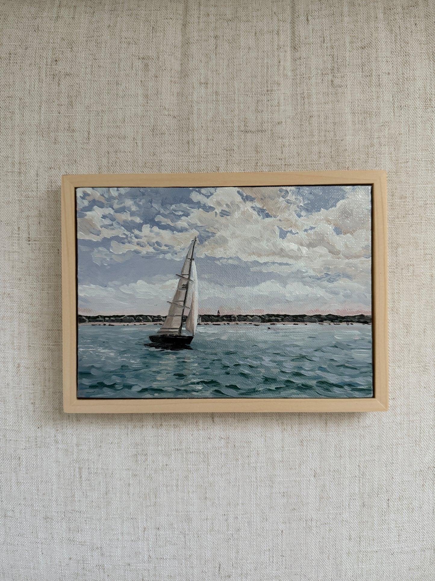 A Lovely Day to Drift - Original Oil Painting (5” x 7”)