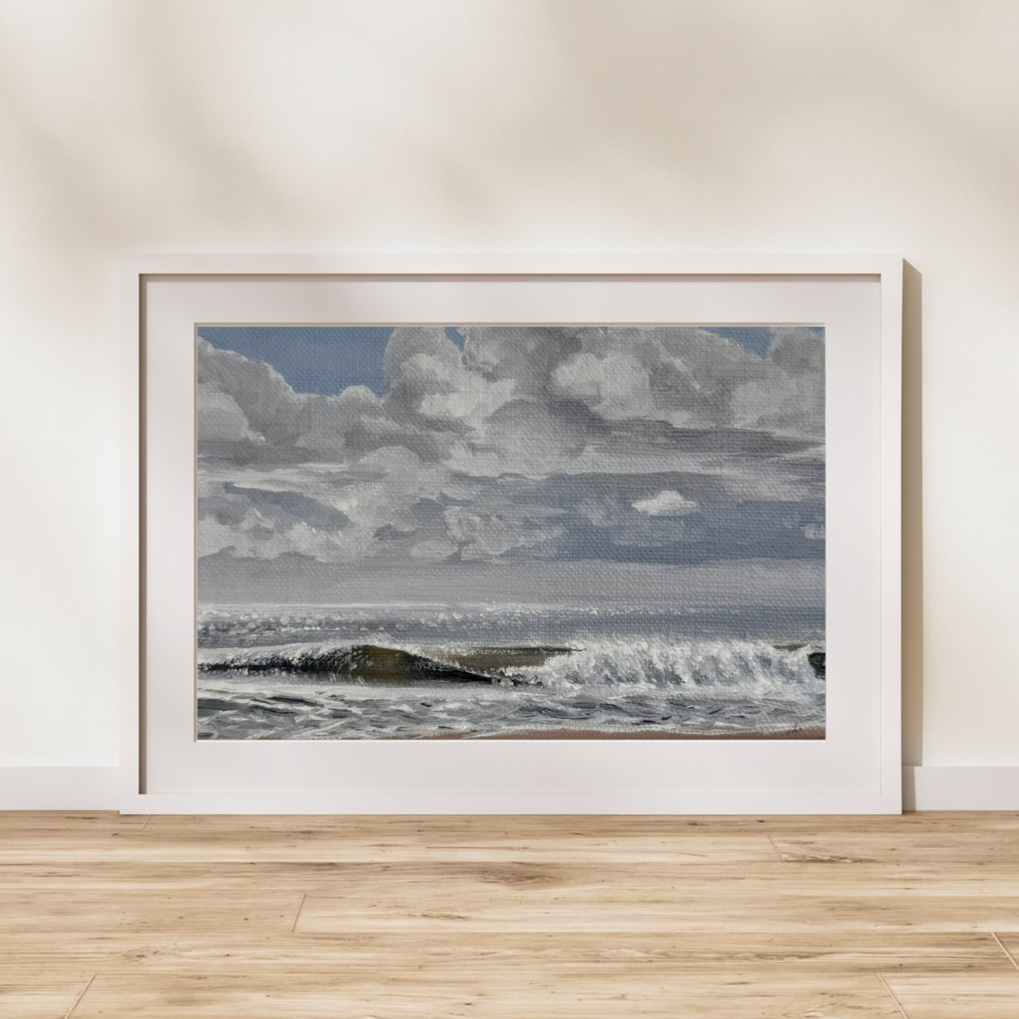 Break Through – Coastal Oil Painting Print