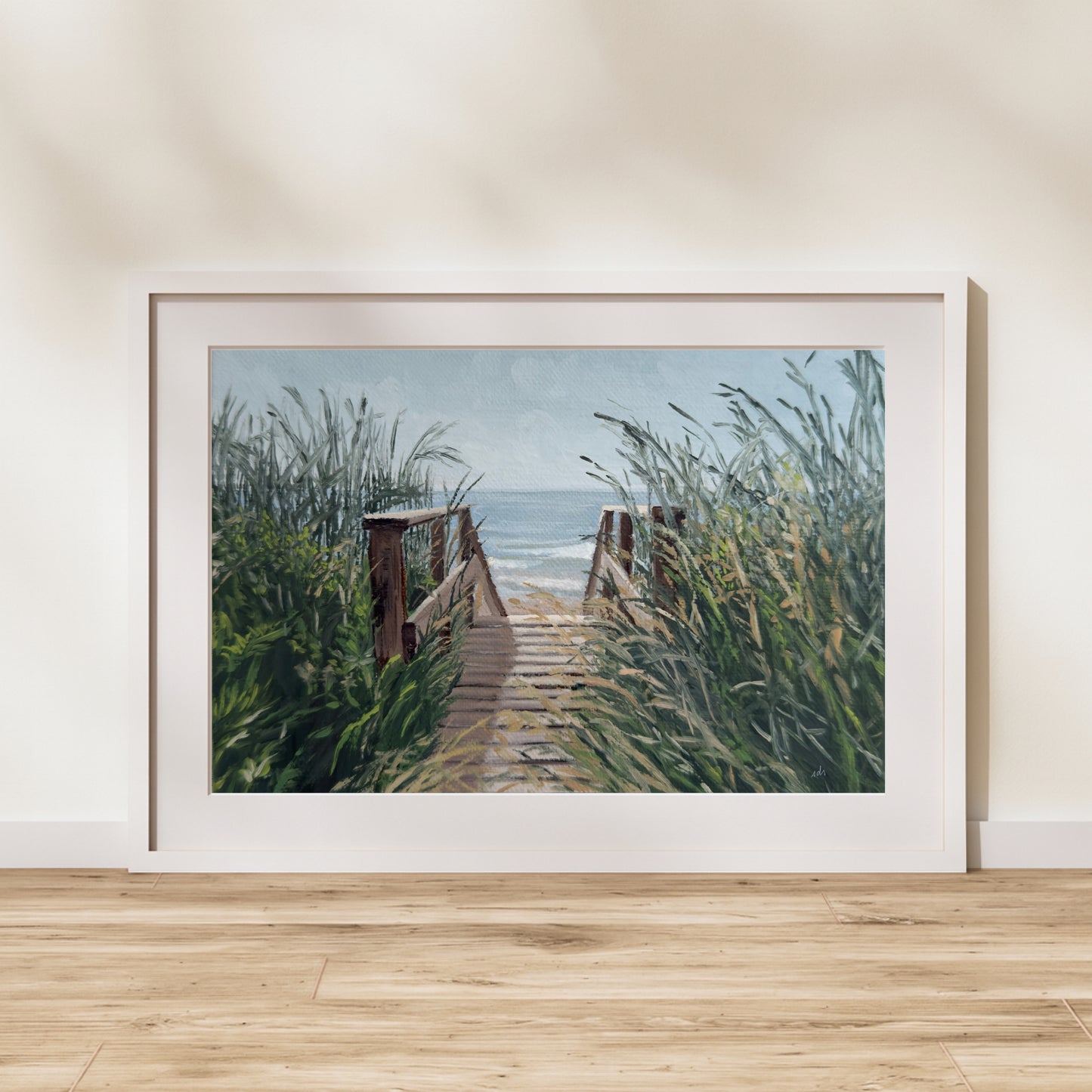 Toward the Tide – Coastal Oil Painting Fine Art Print