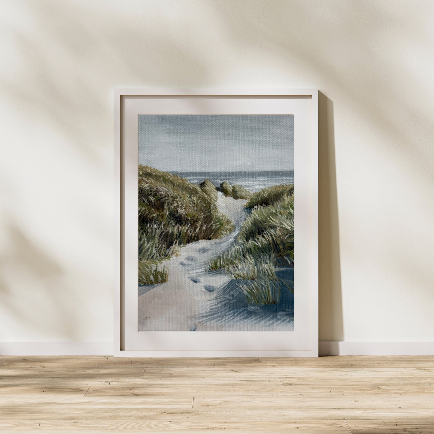 To the Beach – Coastal Oil Painting Print
