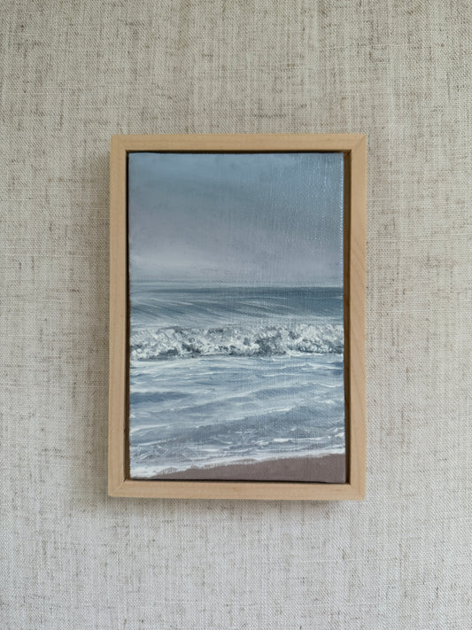 Spilling Waves - Original Oil Painting (4” x 6”)