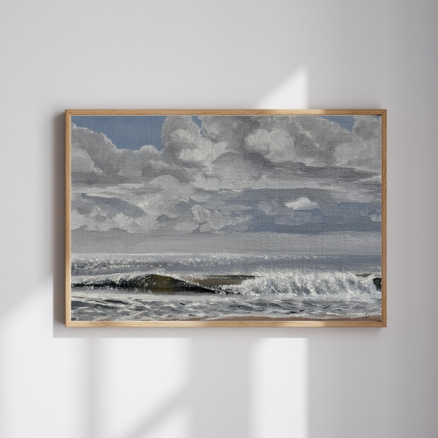 Break Through – Coastal Oil Painting Print