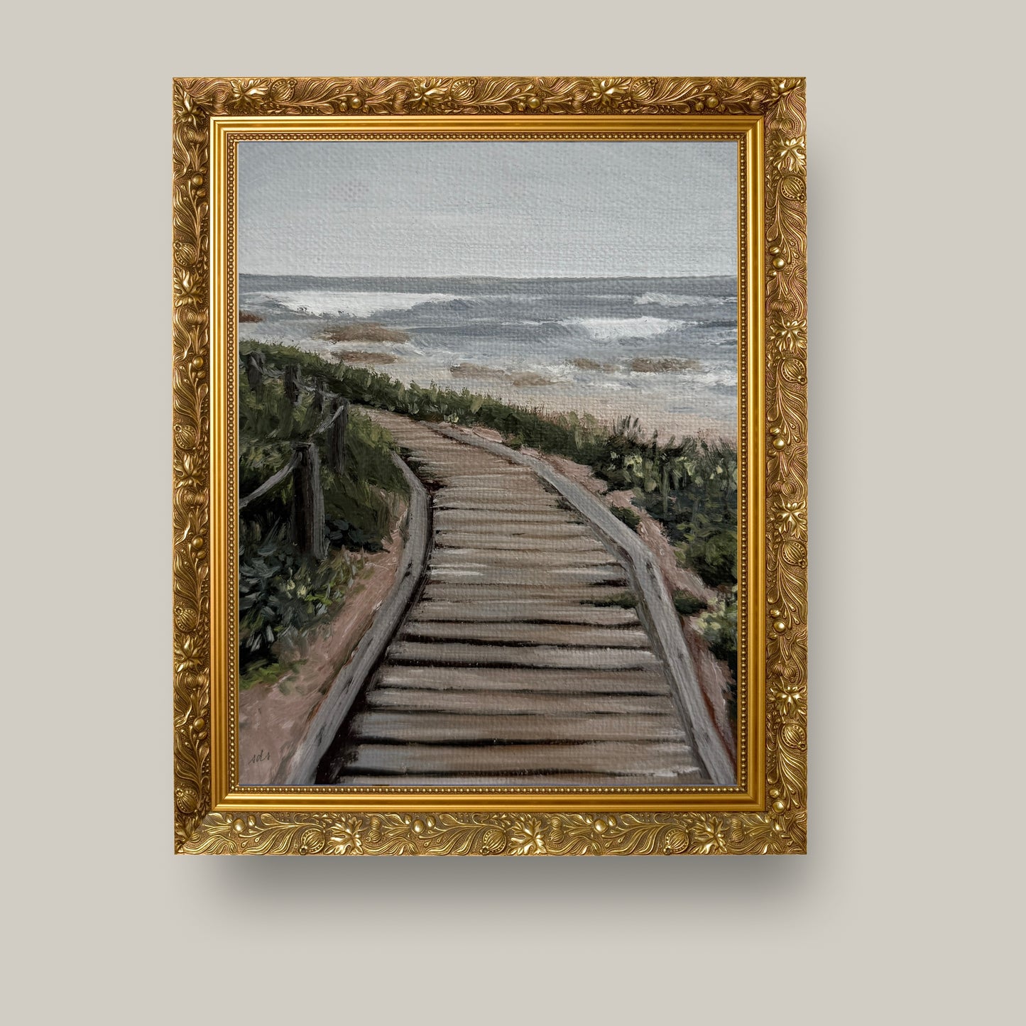 Around the Bend – Coastal Landscape Oil Painting Print