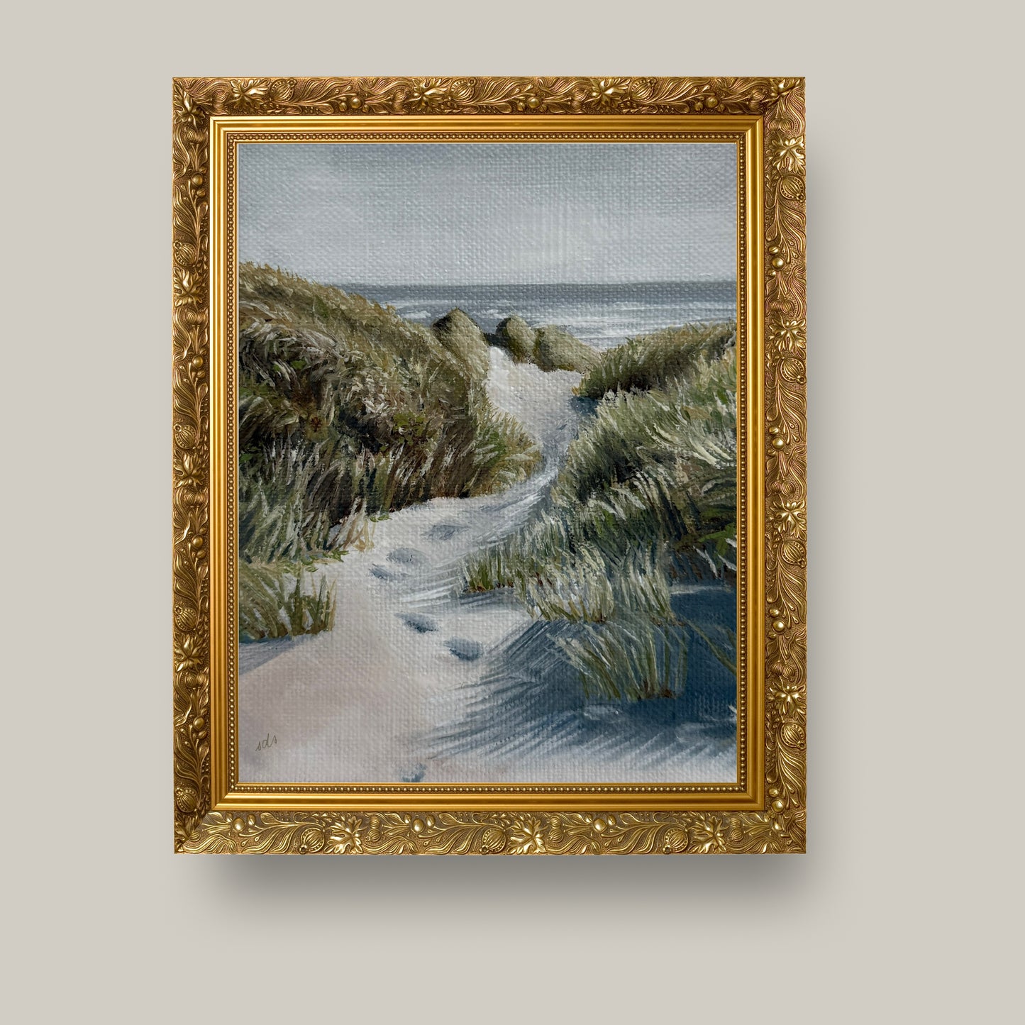 To the Beach – Coastal Oil Painting Print