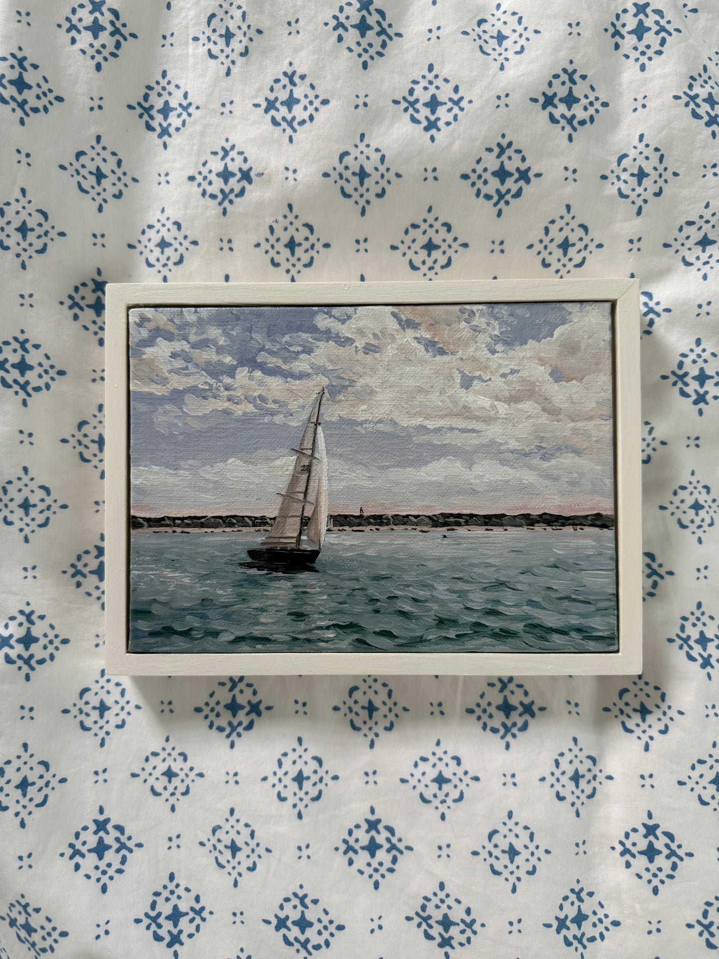 A Lovely Day to Drift - Original Oil Painting (5” x 7”)