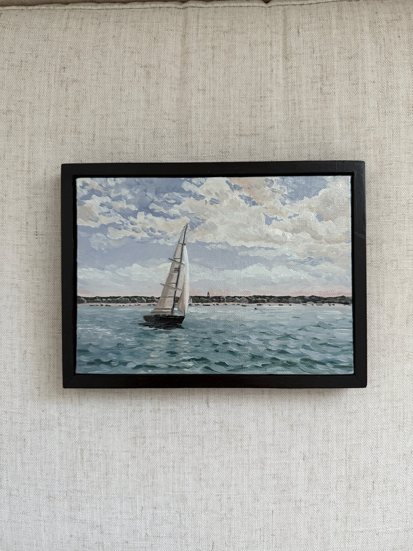 A Lovely Day to Drift - Original Oil Painting (5” x 7”)