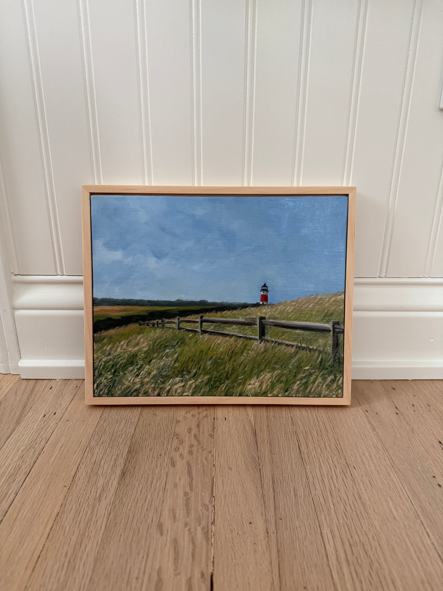 Sankaty Head Lighthouse - Original Oil Painting (8” x 10”)