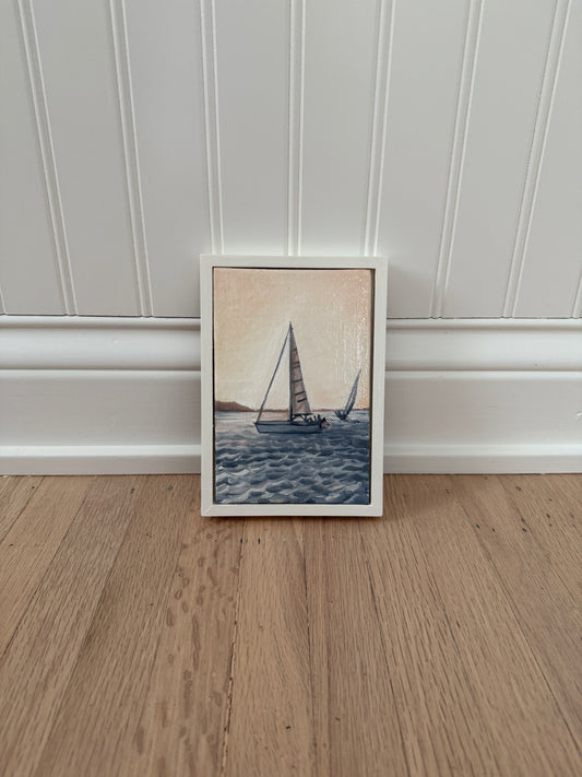 Chasing the Light – Original Oil Painting (4” x 6”)