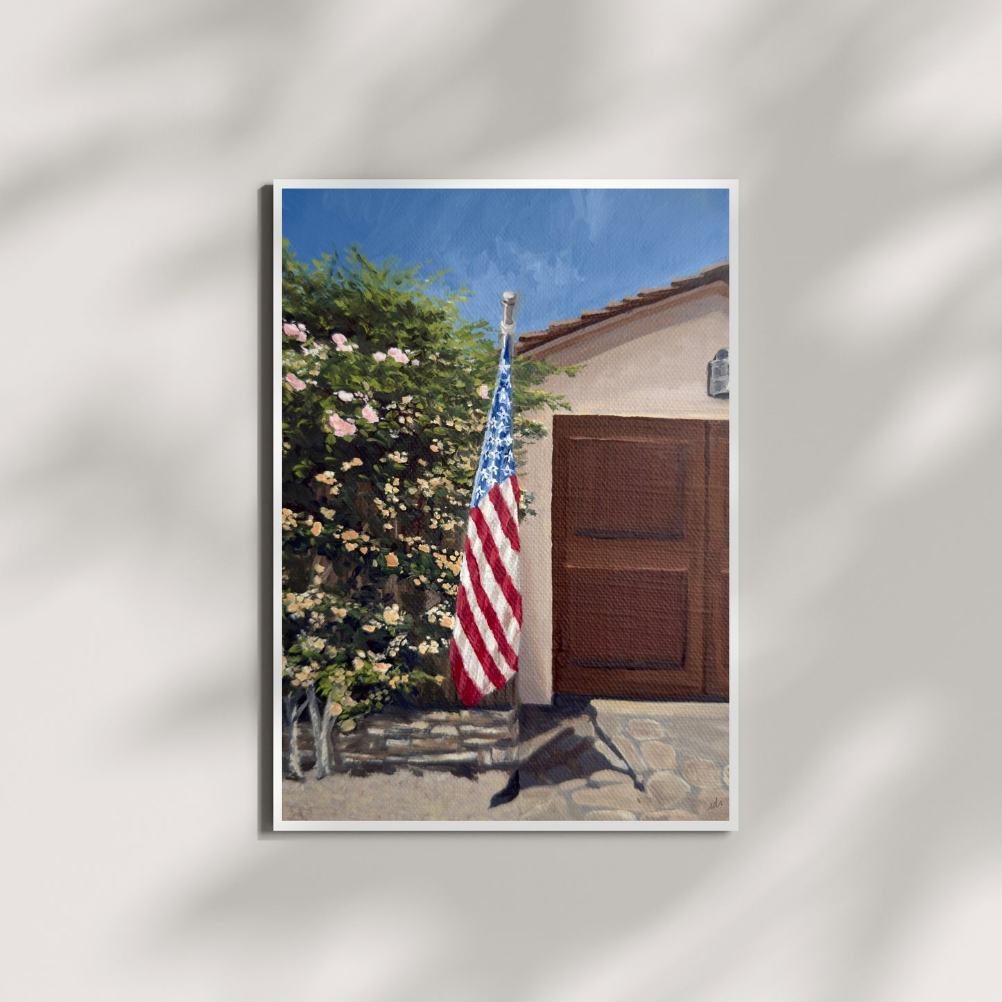 On a Street in Carmel – California Village Fine Art Print