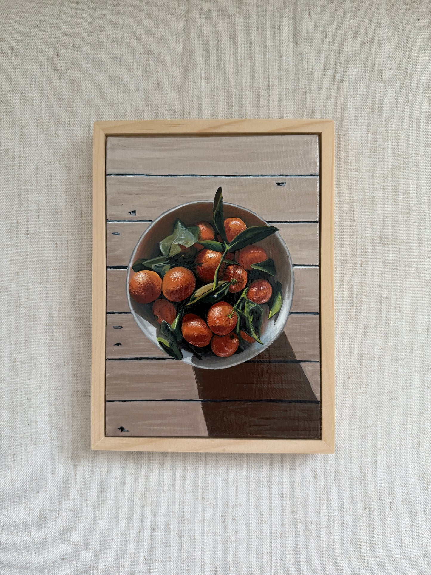 Still Life of Oranges - Original Oil Painting (5” x 7”)