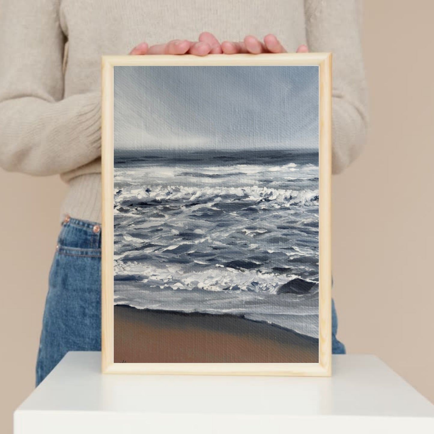 Always Returning – Ocean Wave Oil Painting Print
