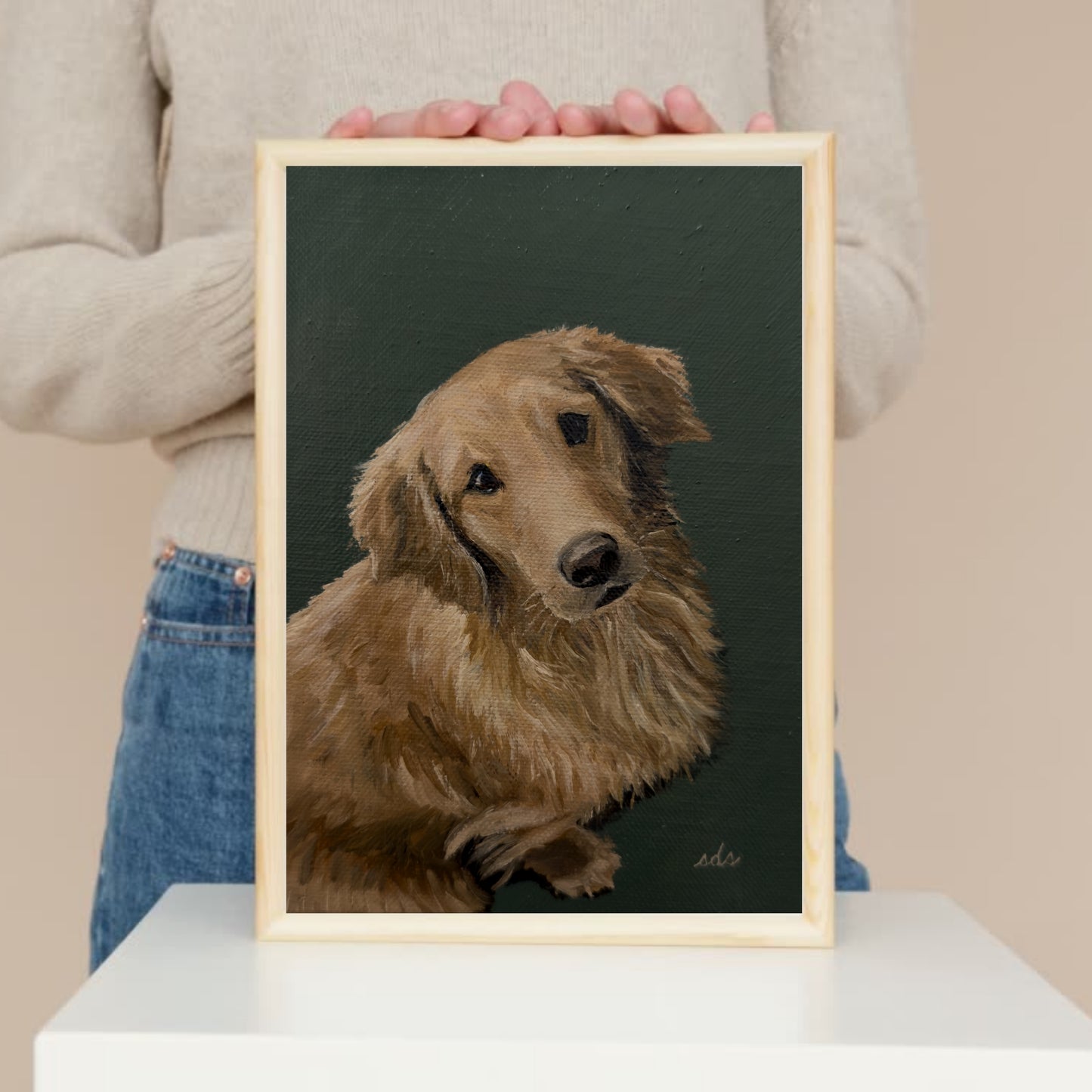 Our Ollie – Pet Portrait Fine Art Print