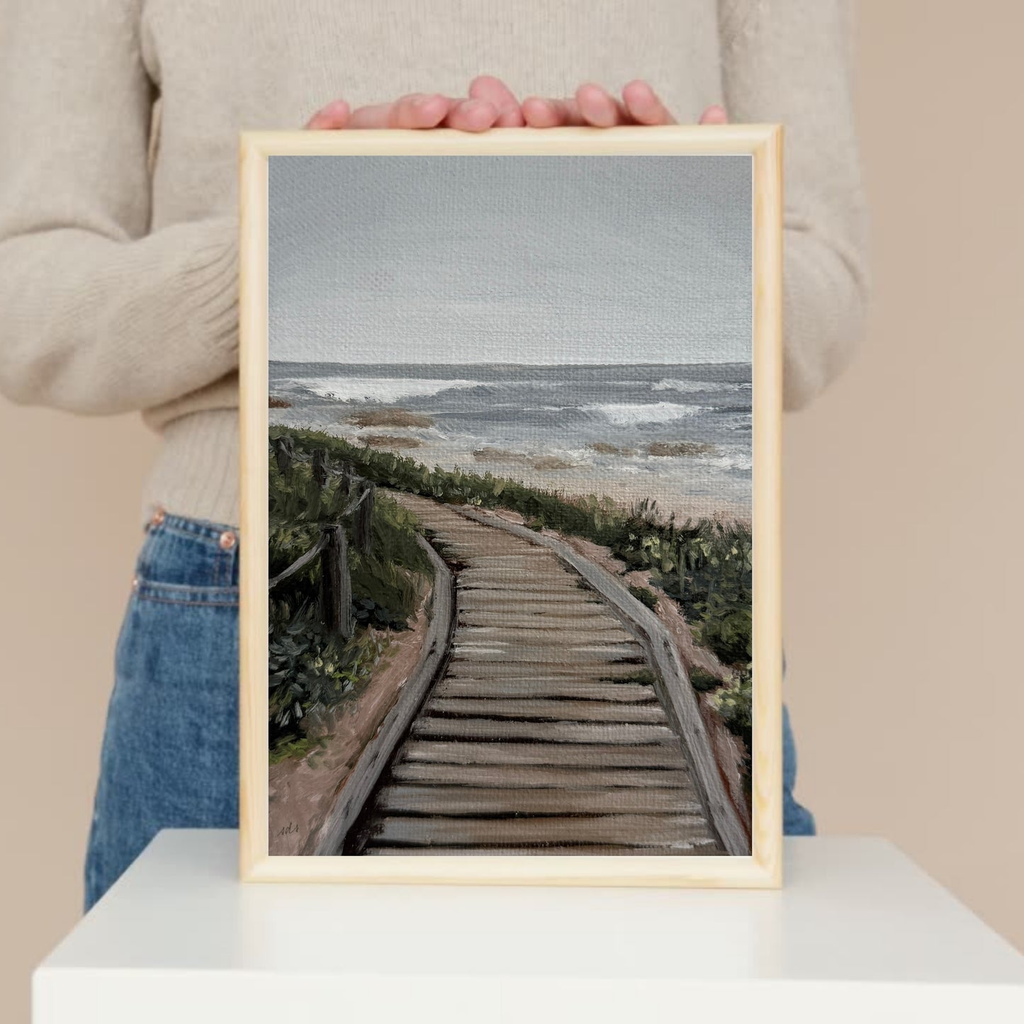 Around the Bend – Coastal Landscape Oil Painting Print