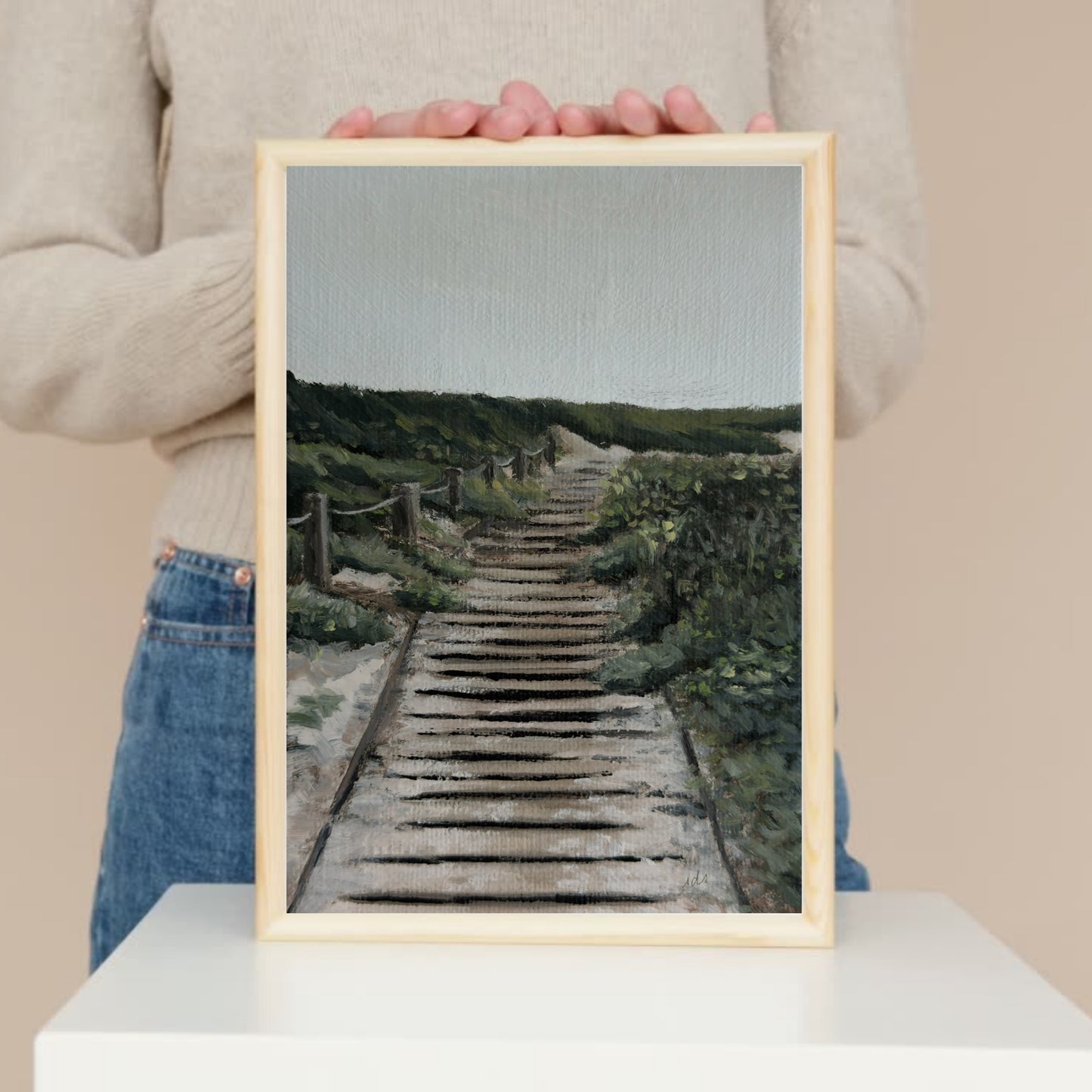The Way Home – Coastal Landscape Oil Painting Print