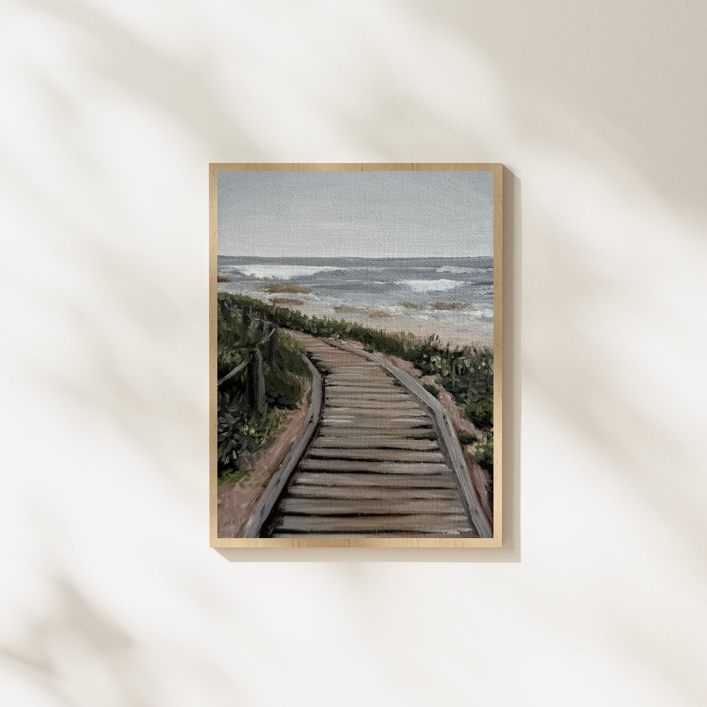 Around the Bend – Coastal Landscape Oil Painting Print