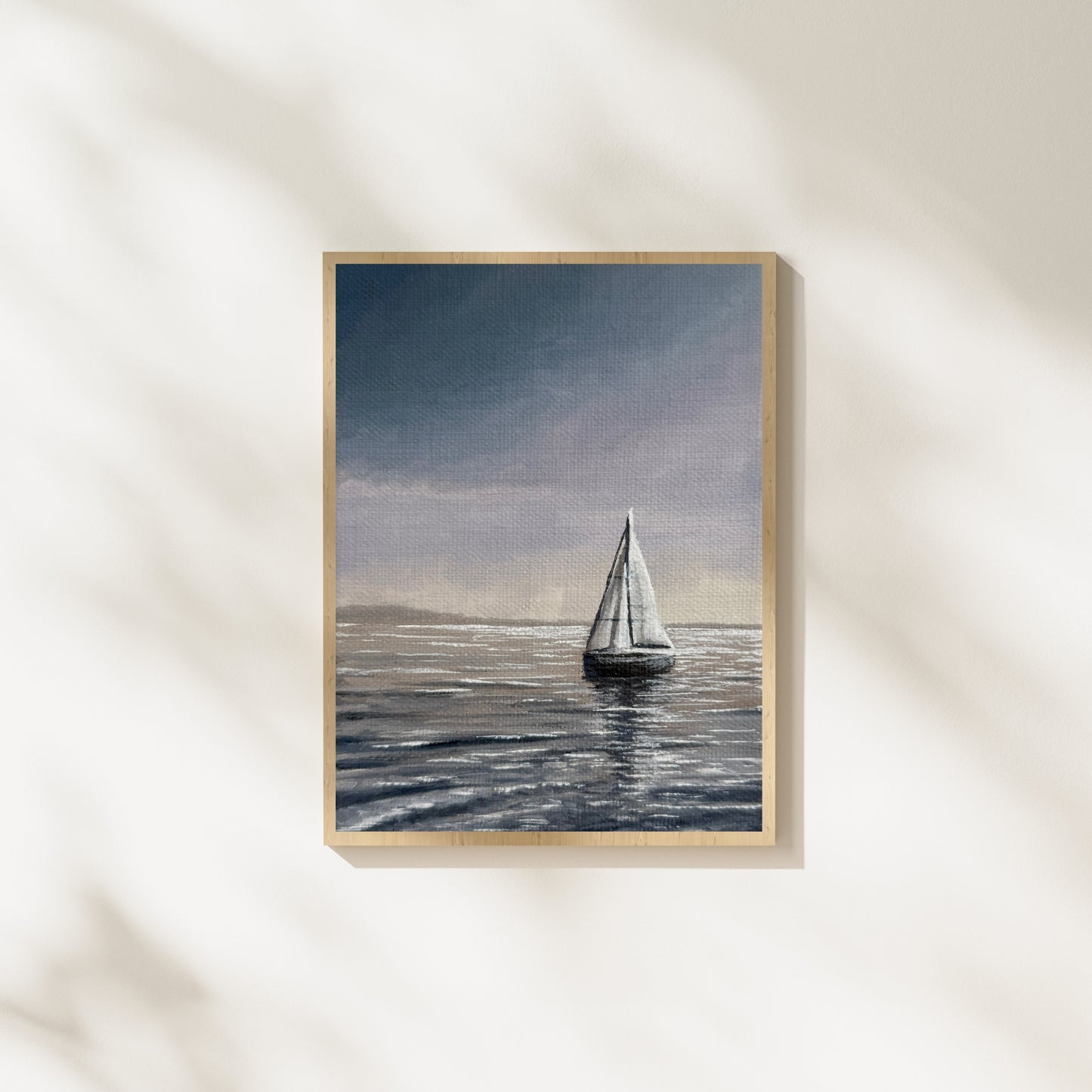 Quiet Passage – Sailboat Oil Painting Print