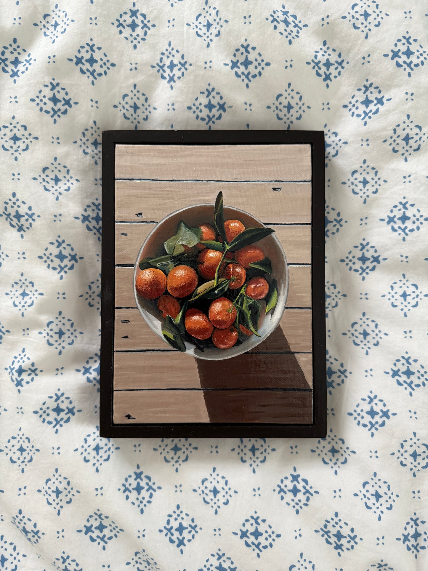 Still Life of Oranges - Original Oil Painting (5” x 7”)