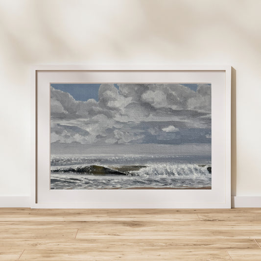 Break Through – Coastal Oil Painting Print