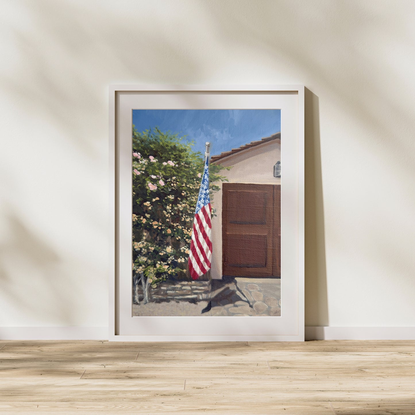 On a Street in Carmel – California Village Fine Art Print