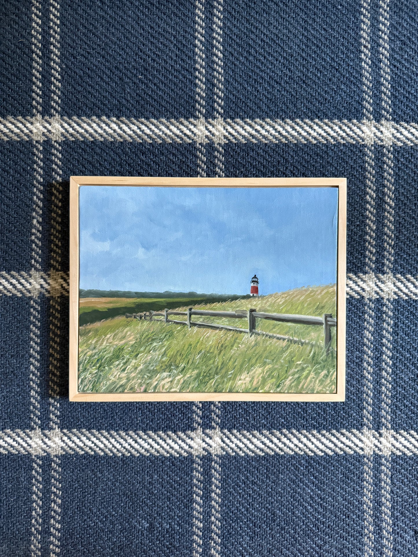 Sankaty Head Lighthouse - Original Oil Painting (8” x 10”)