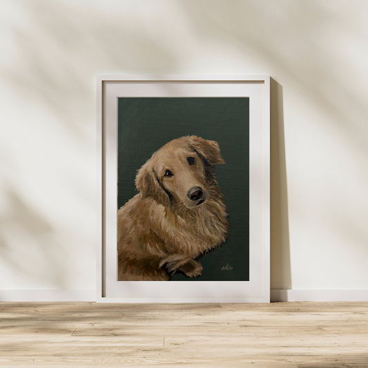 Our Ollie – Pet Portrait Fine Art Print