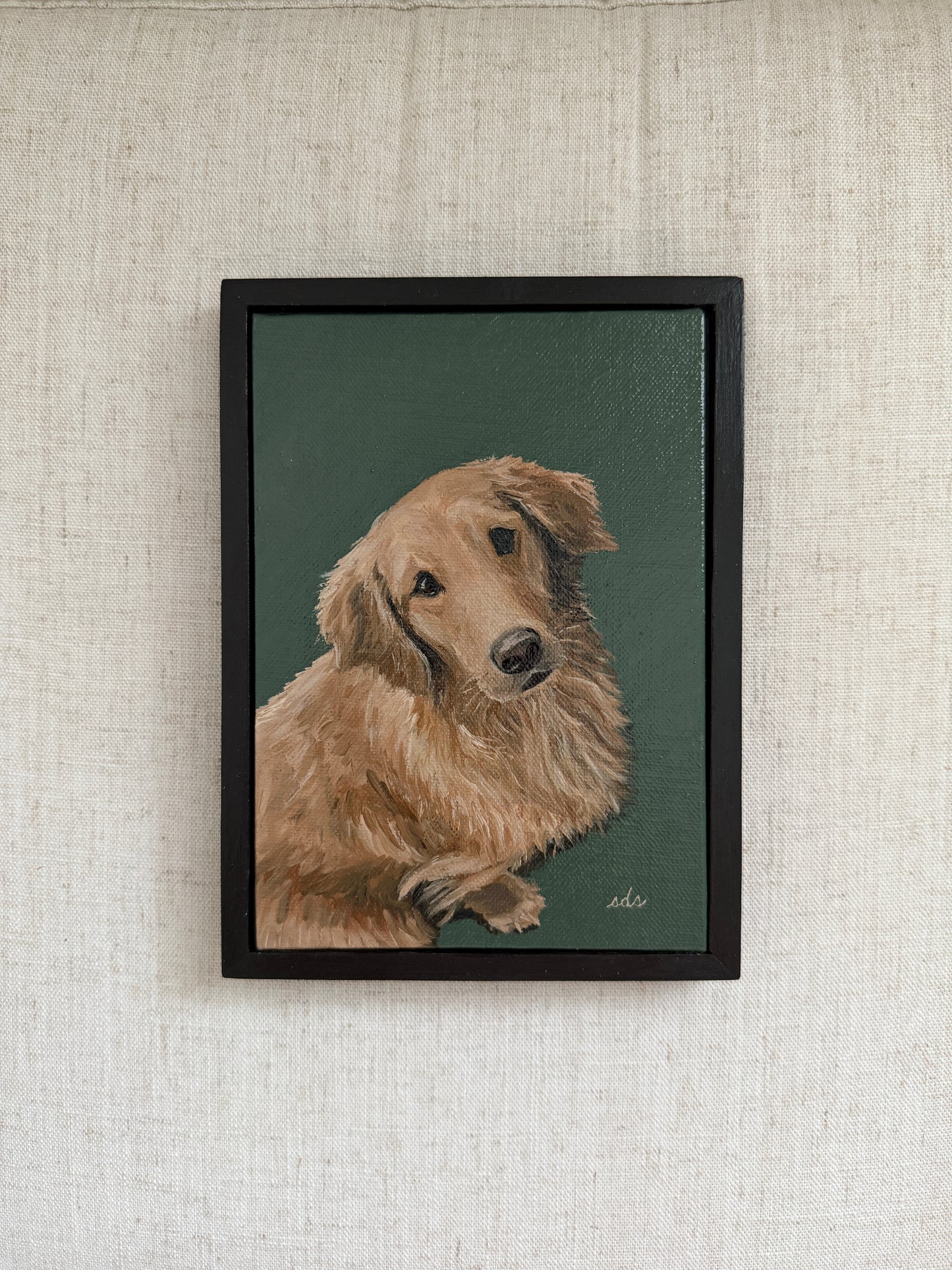 Our Ollie - Original Oil Painting (5” x 7”)