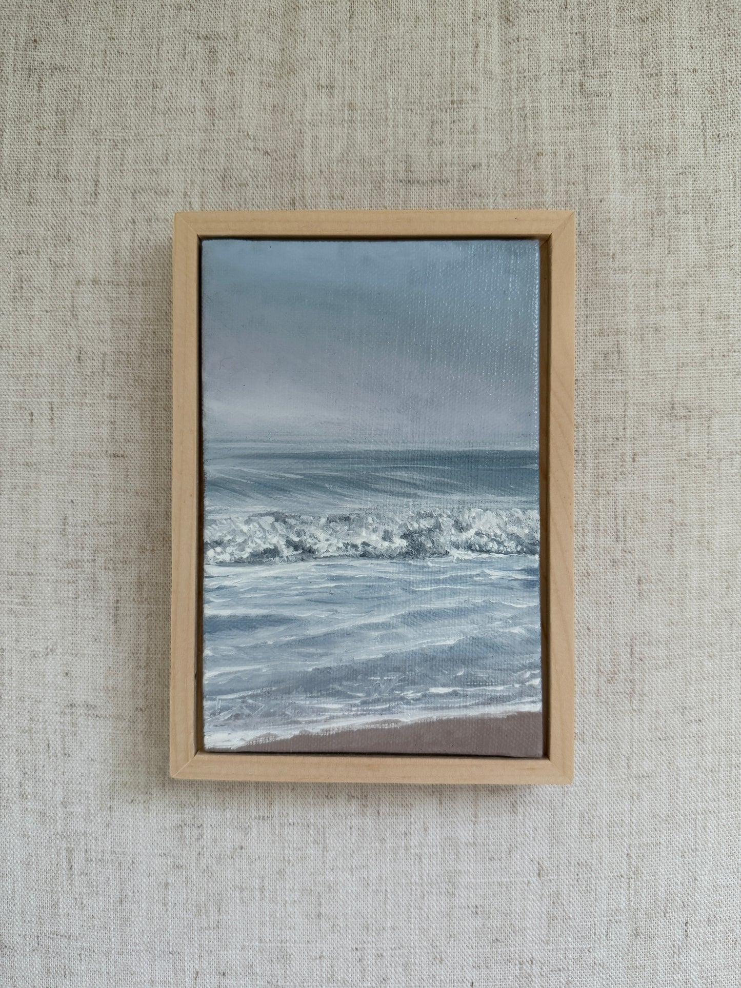 Spilling Waves - Original Oil Painting (4” x 6”)