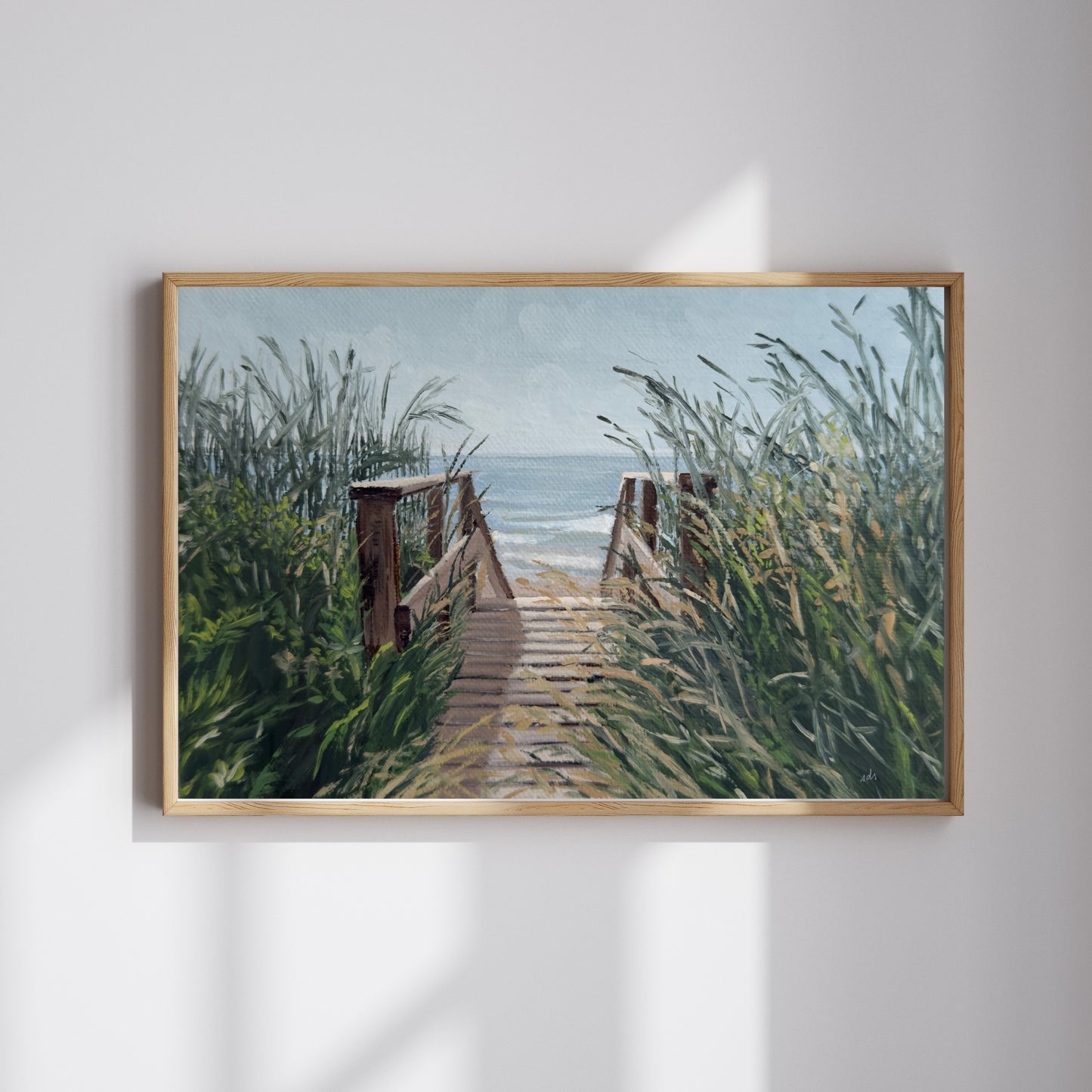 Toward the Tide – Coastal Oil Painting Fine Art Print