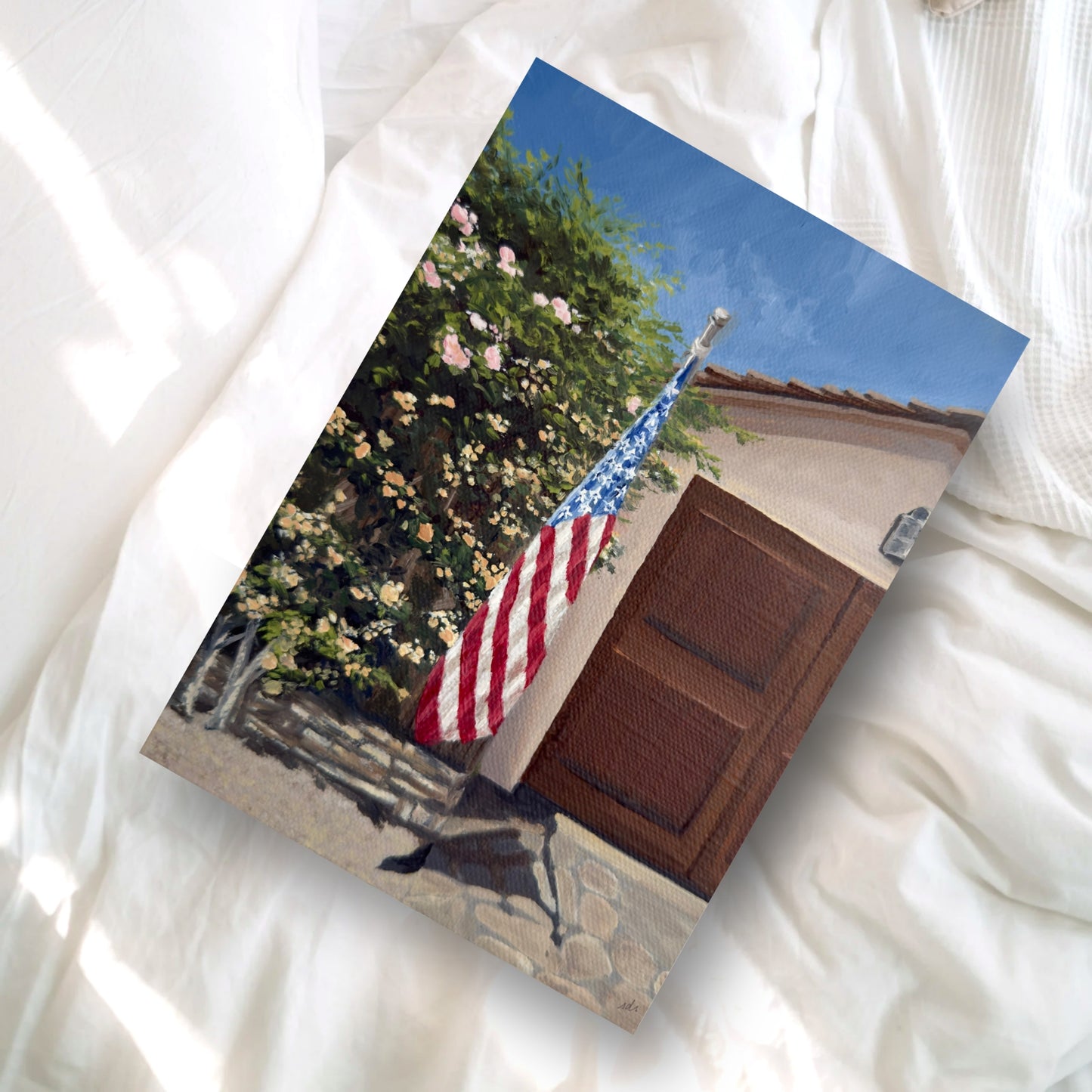 On a Street in Carmel – California Village Fine Art Print