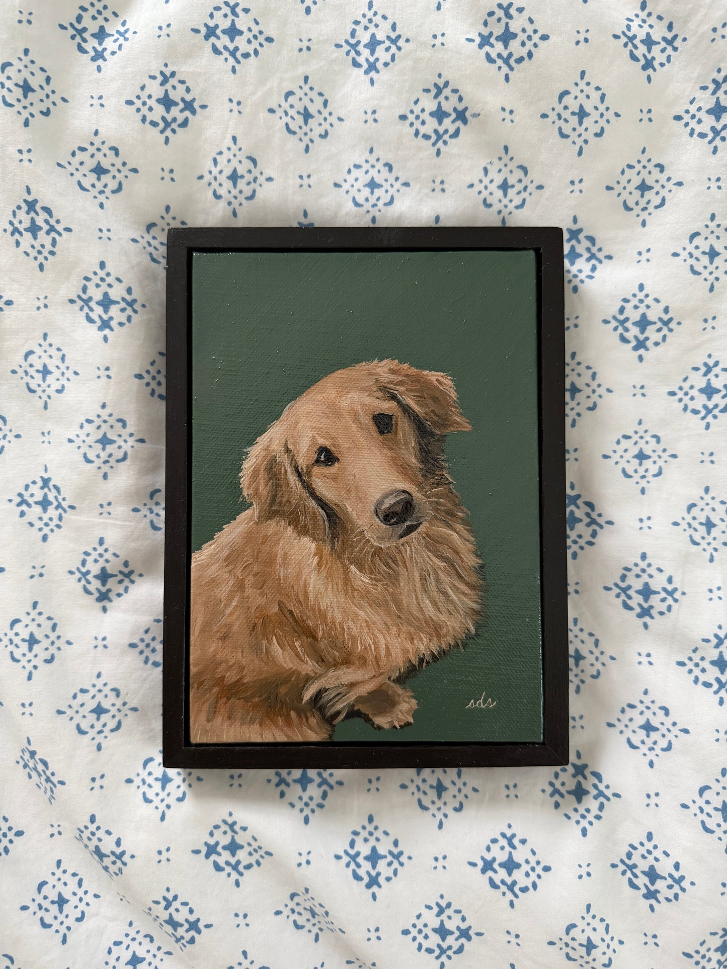 Our Ollie - Original Oil Painting (5” x 7”)