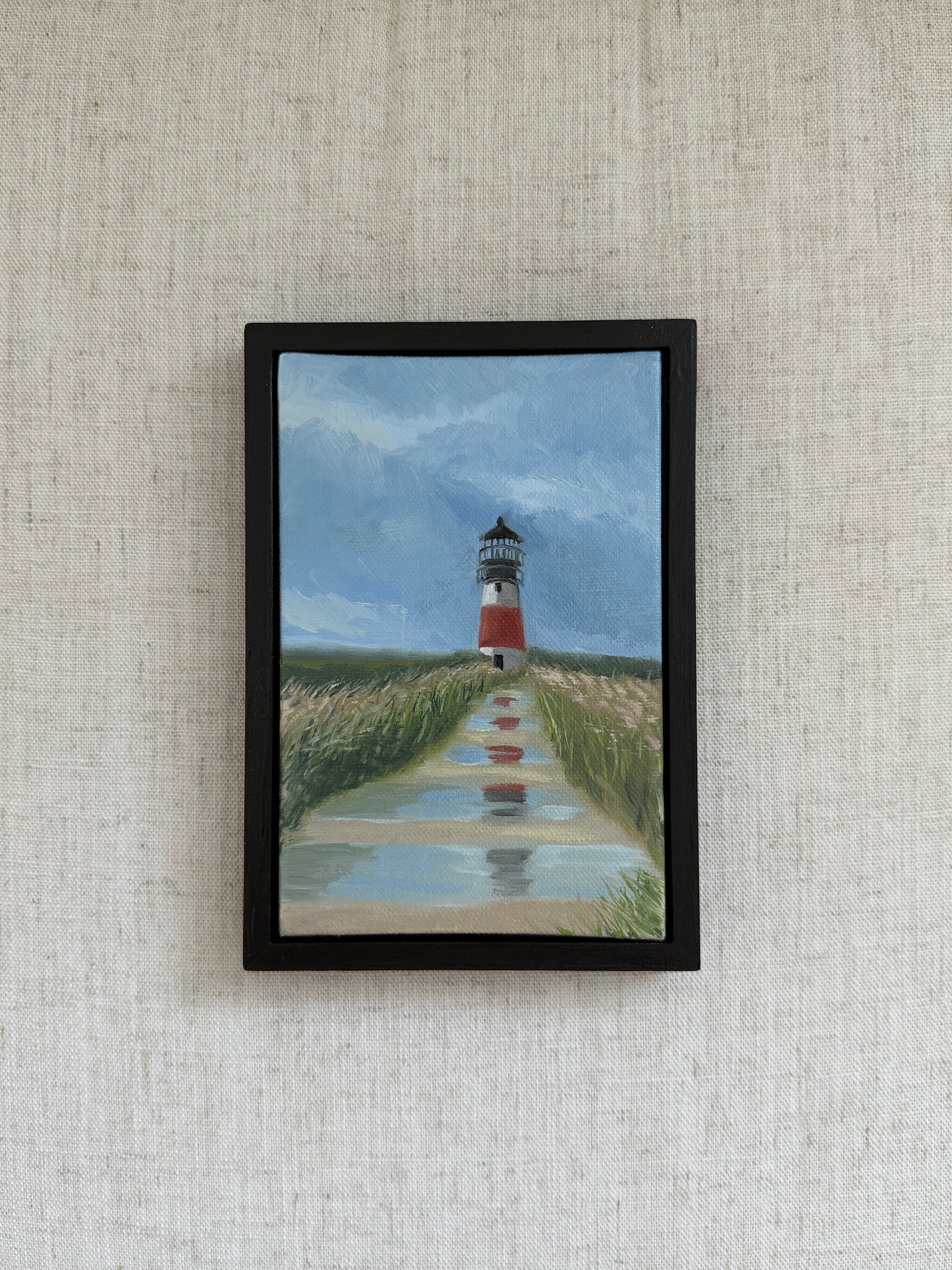 After the Rain in ‘Sconset — Original Oil Painting (4” x 6”)