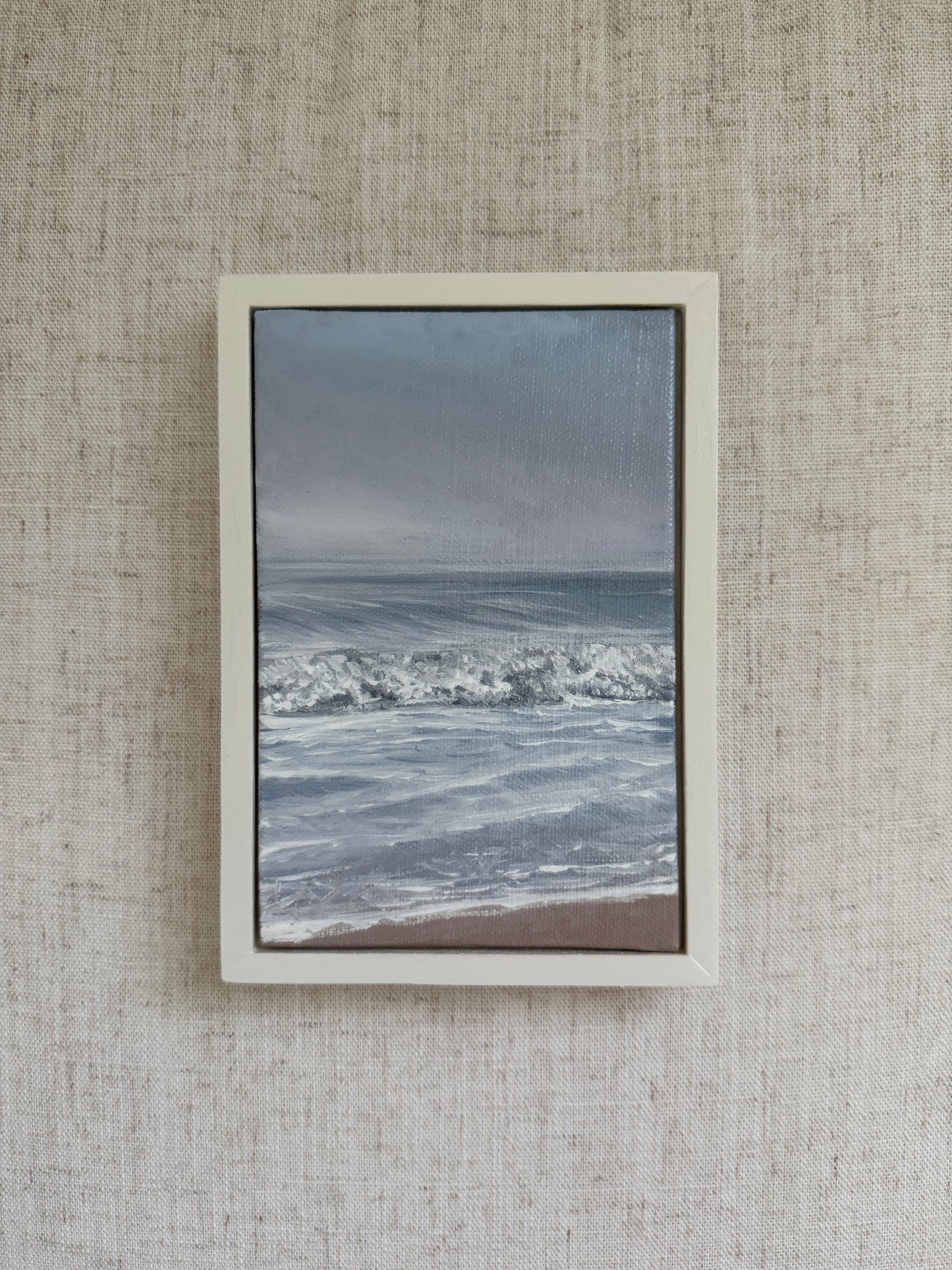 Spilling Waves - Original Oil Painting (4” x 6”)