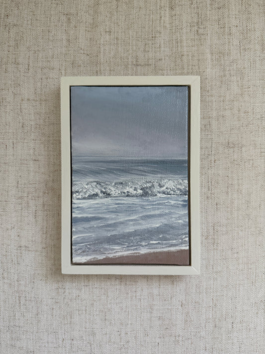 Spilling Waves - Original Oil Painting (4” x 6”)