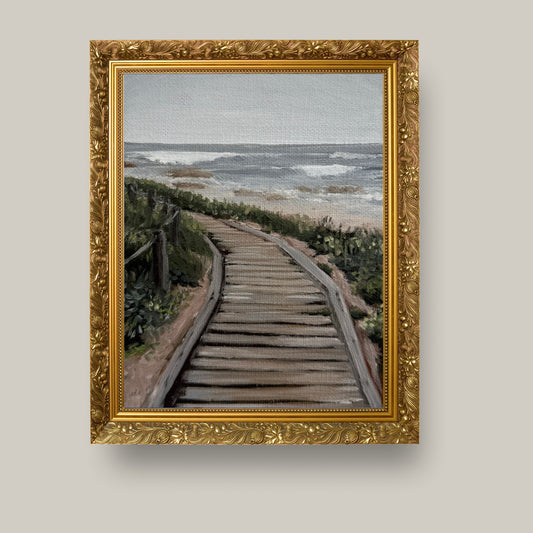 Around the Bend – Coastal Landscape Oil Painting Print