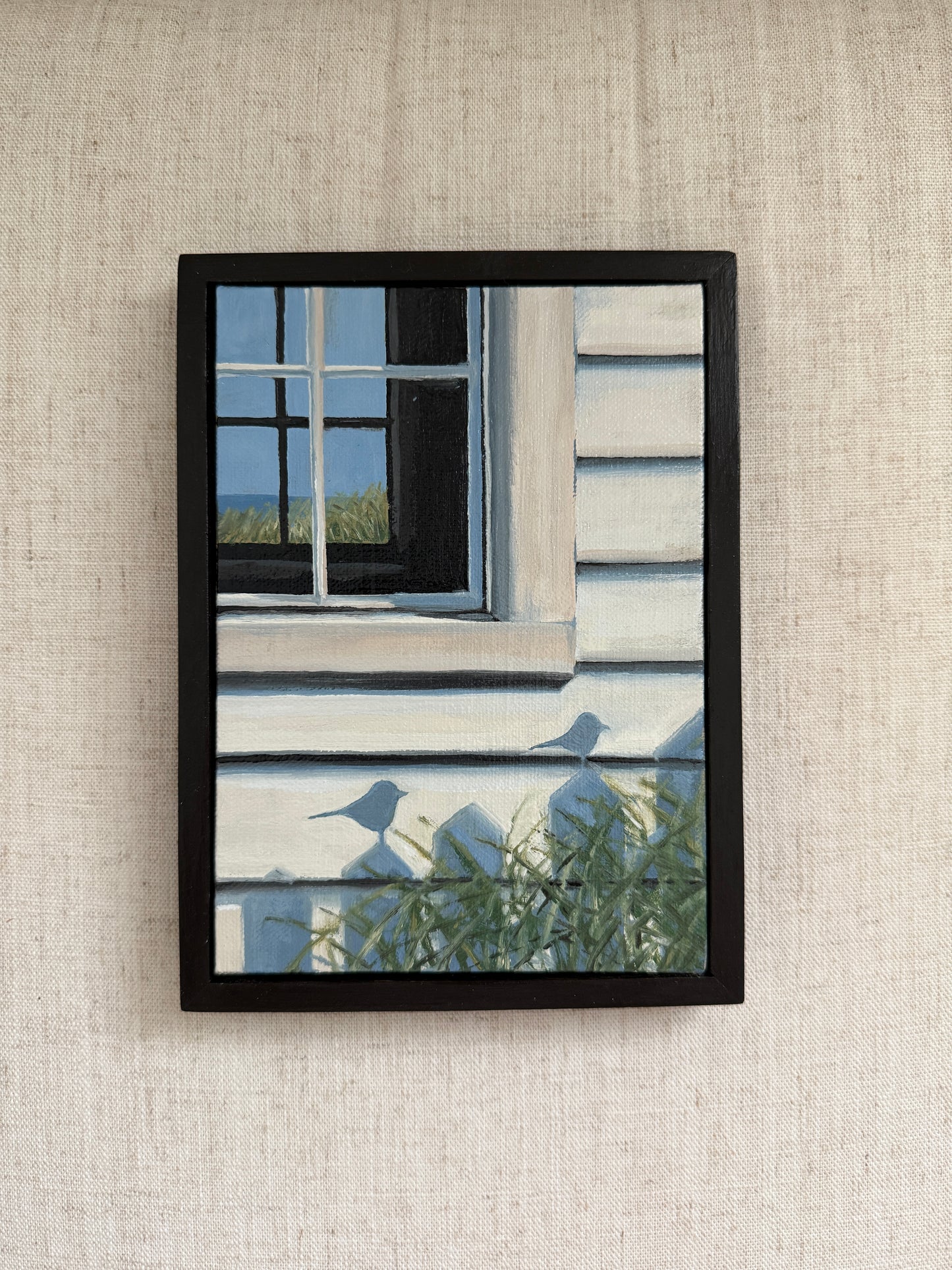 Bird House - Original Oil Painting (5” x 7”)