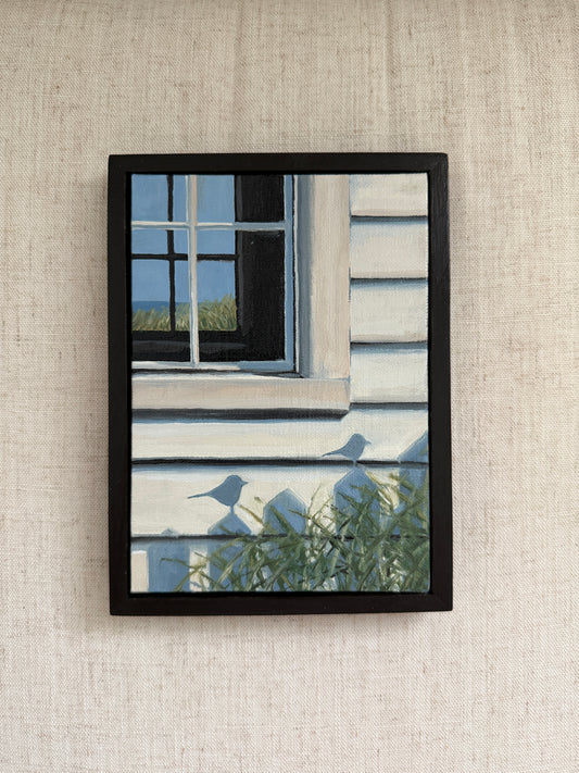 Bird House - Original Oil Painting (5” x 7”)