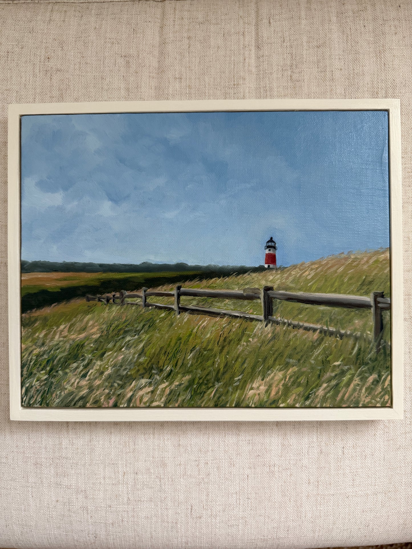 Sankaty Head Lighthouse - Original Oil Painting (8” x 10”)