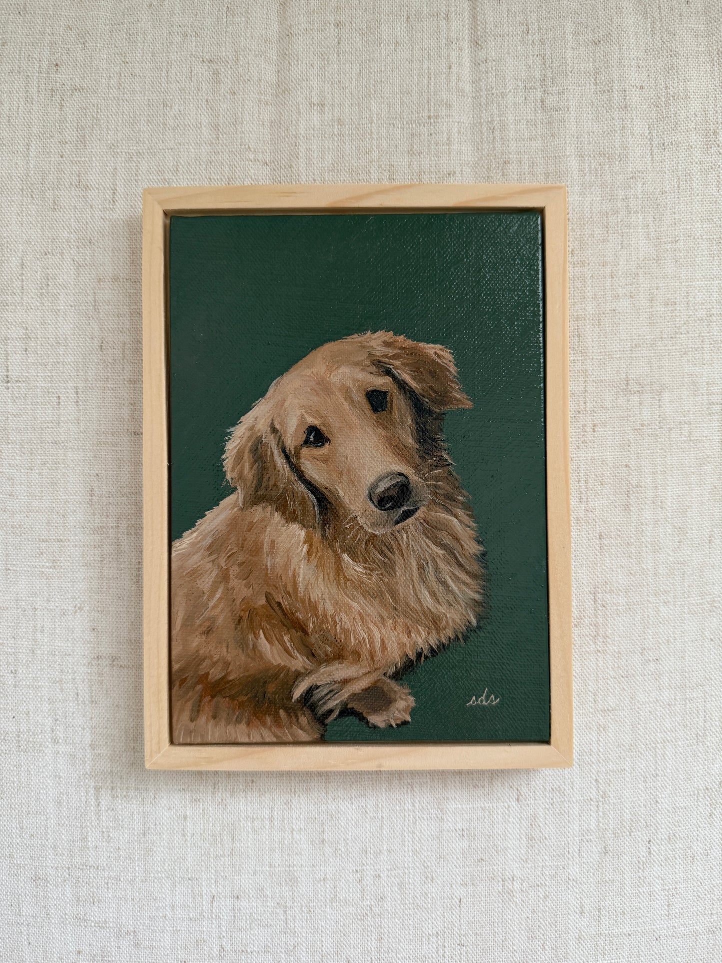 Our Ollie - Original Oil Painting (5” x 7”)