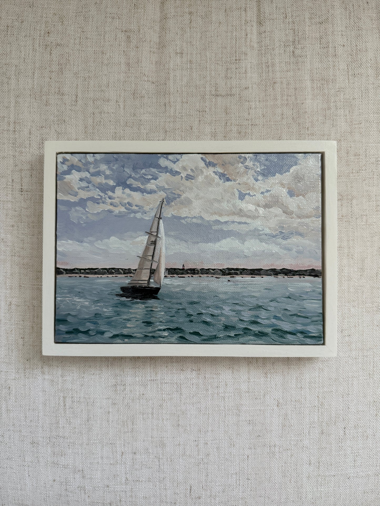 A Lovely Day to Drift - Original Oil Painting (5” x 7”)