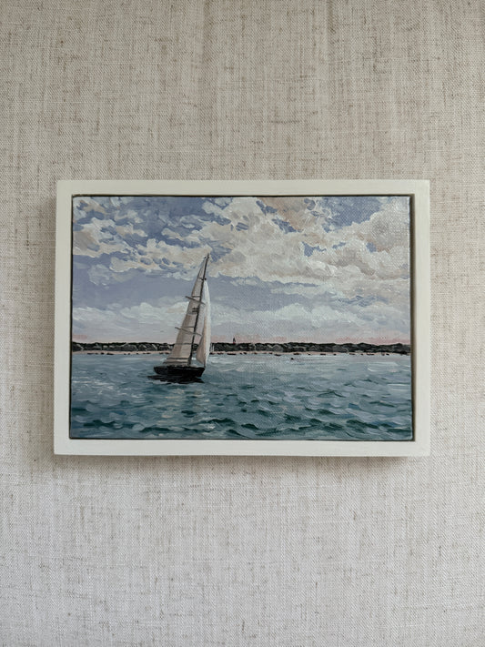 A Lovely Day to Drift - Original Oil Painting (5” x 7”)