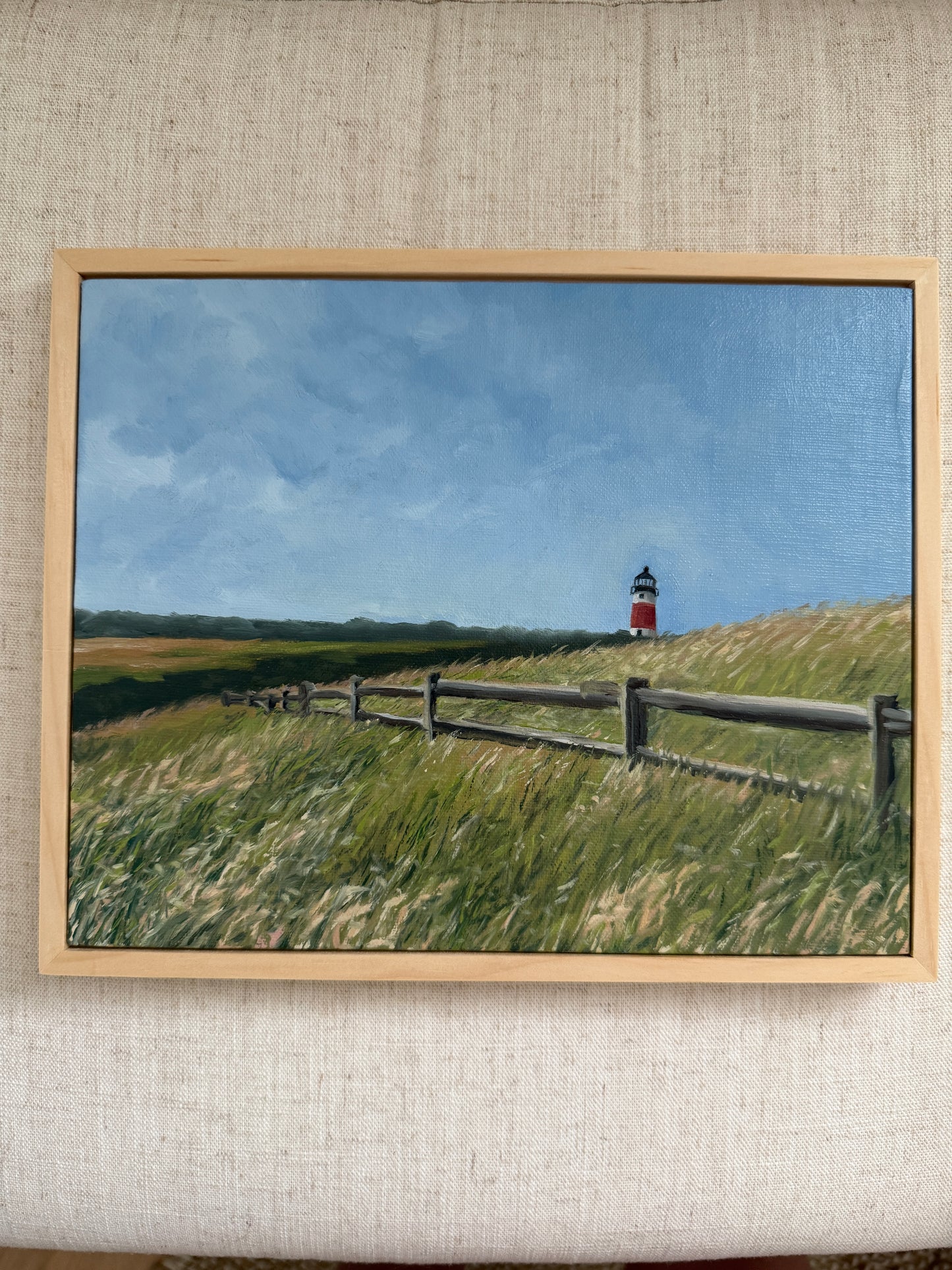 Sankaty Head Lighthouse - Original Oil Painting (8” x 10”)