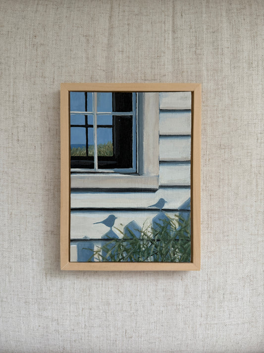 Bird House - Original Oil Painting (5” x 7”)