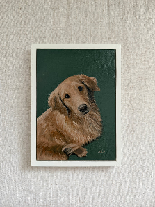 Our Ollie - Original Oil Painting (5” x 7”)