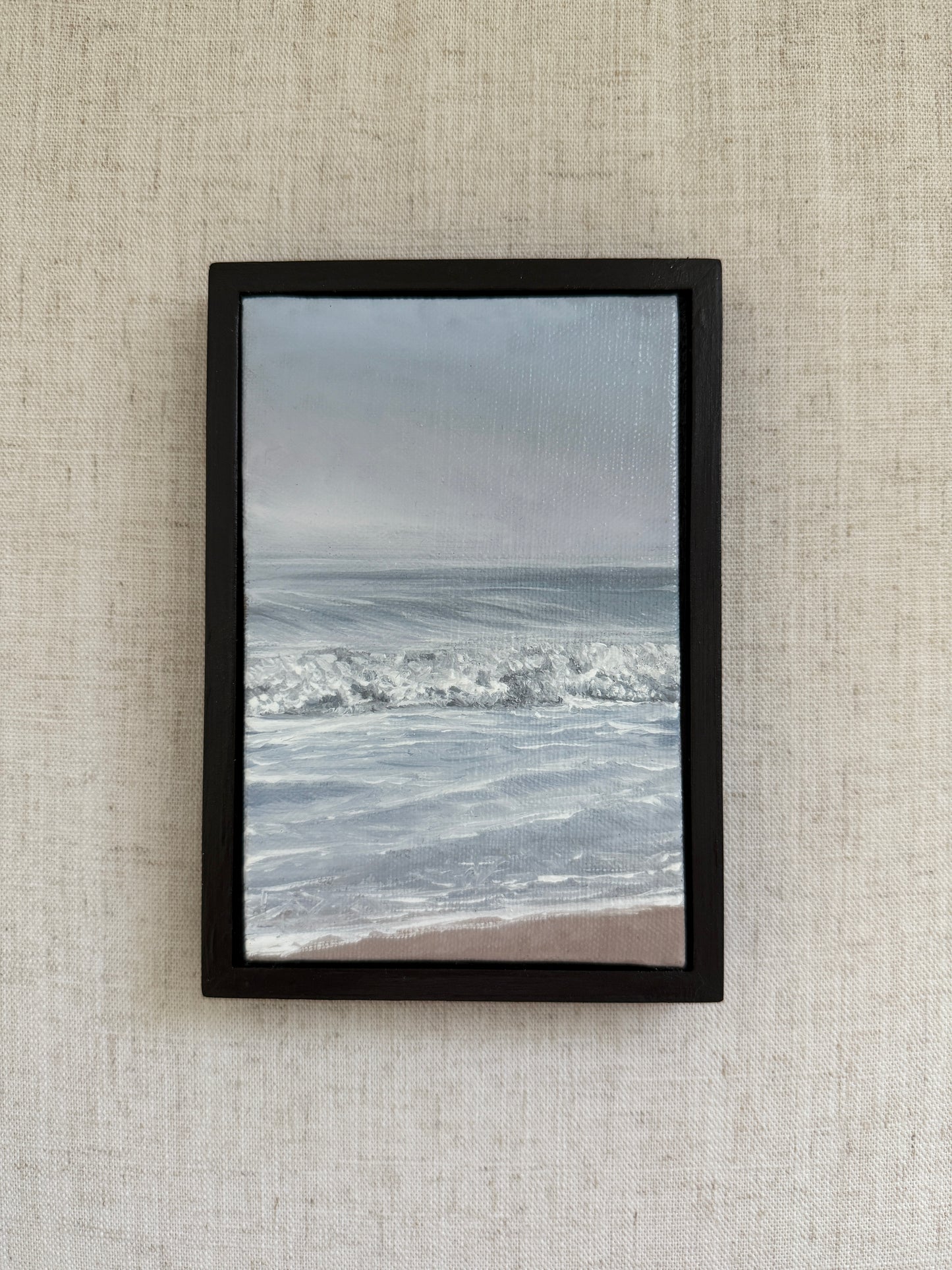 Spilling Waves - Original Oil Painting (4” x 6”)